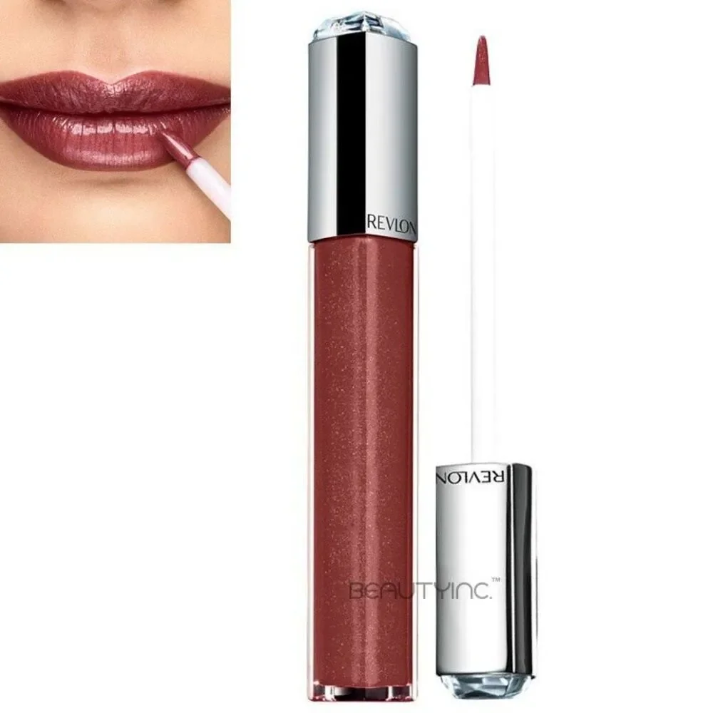 Revlon Ultra HD Lip Lacquer 575 SMOKEY QUARTZ Mauve Metallic Gloss, not sealed